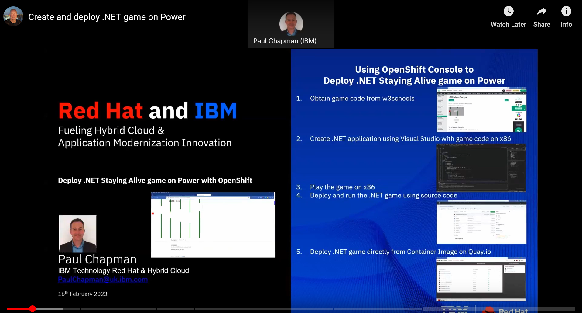 Quickly Deploy .NET Game on Power & x86 From the Same Source